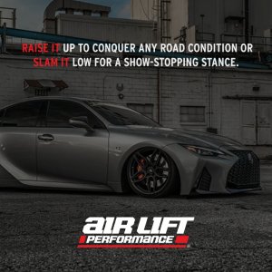 Lexus RC 200t Coilover Suspension Kit - Rear - Air Lift - Air Lift Performance, 32-Level Damping Adjustment - `16-`17